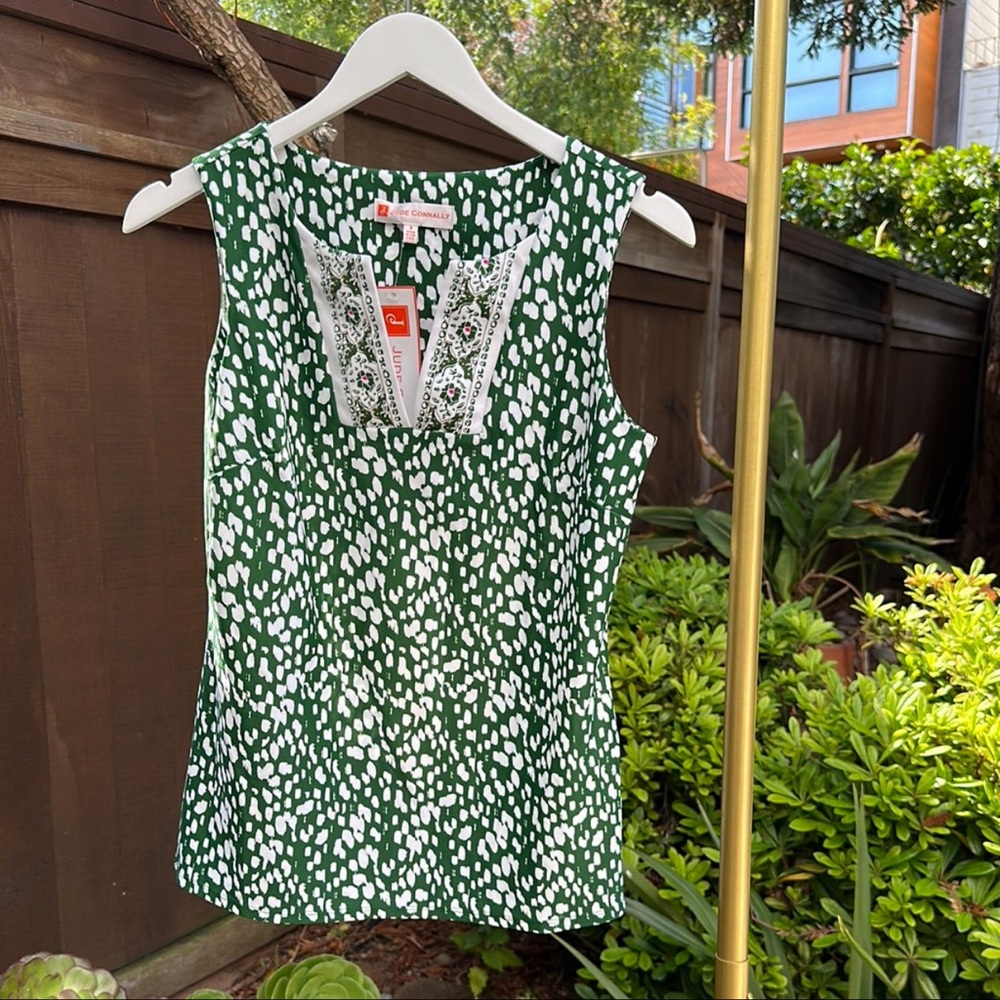 Jude Connally Alexa Antelope Jungle Green Top